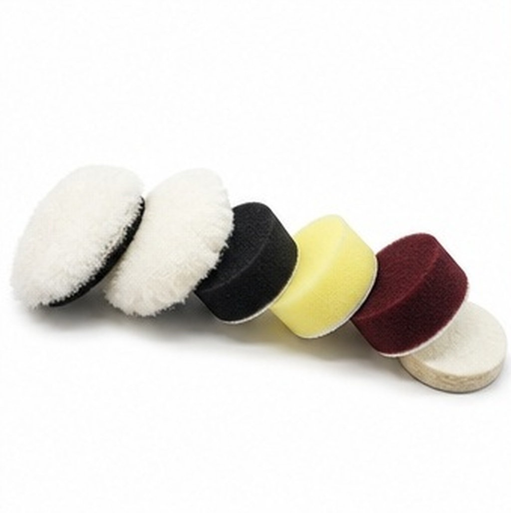 Polish Pad Set Buffer - Ensemble de 7 tampons éponges auto-adhésifs