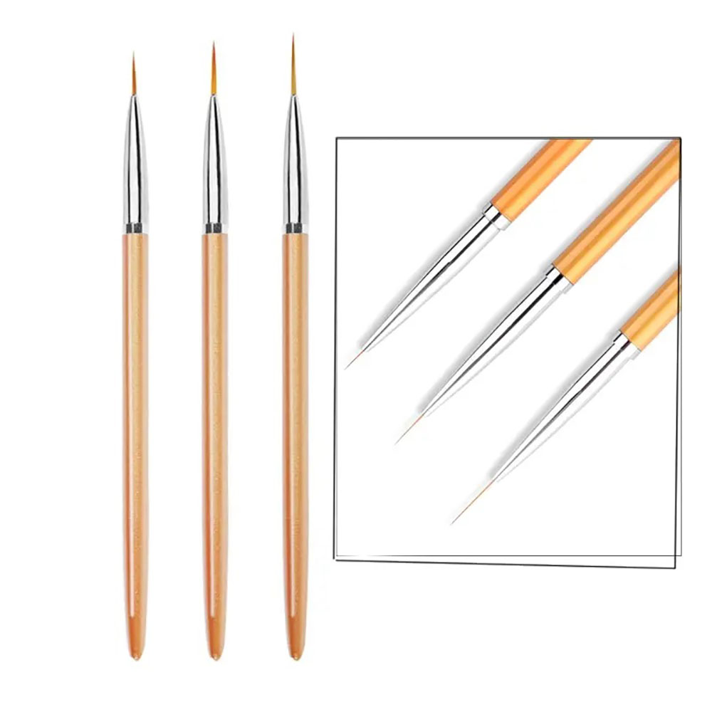Lot de 3 pinceaux dorés pour n - Detailing Brush Set avis et prix