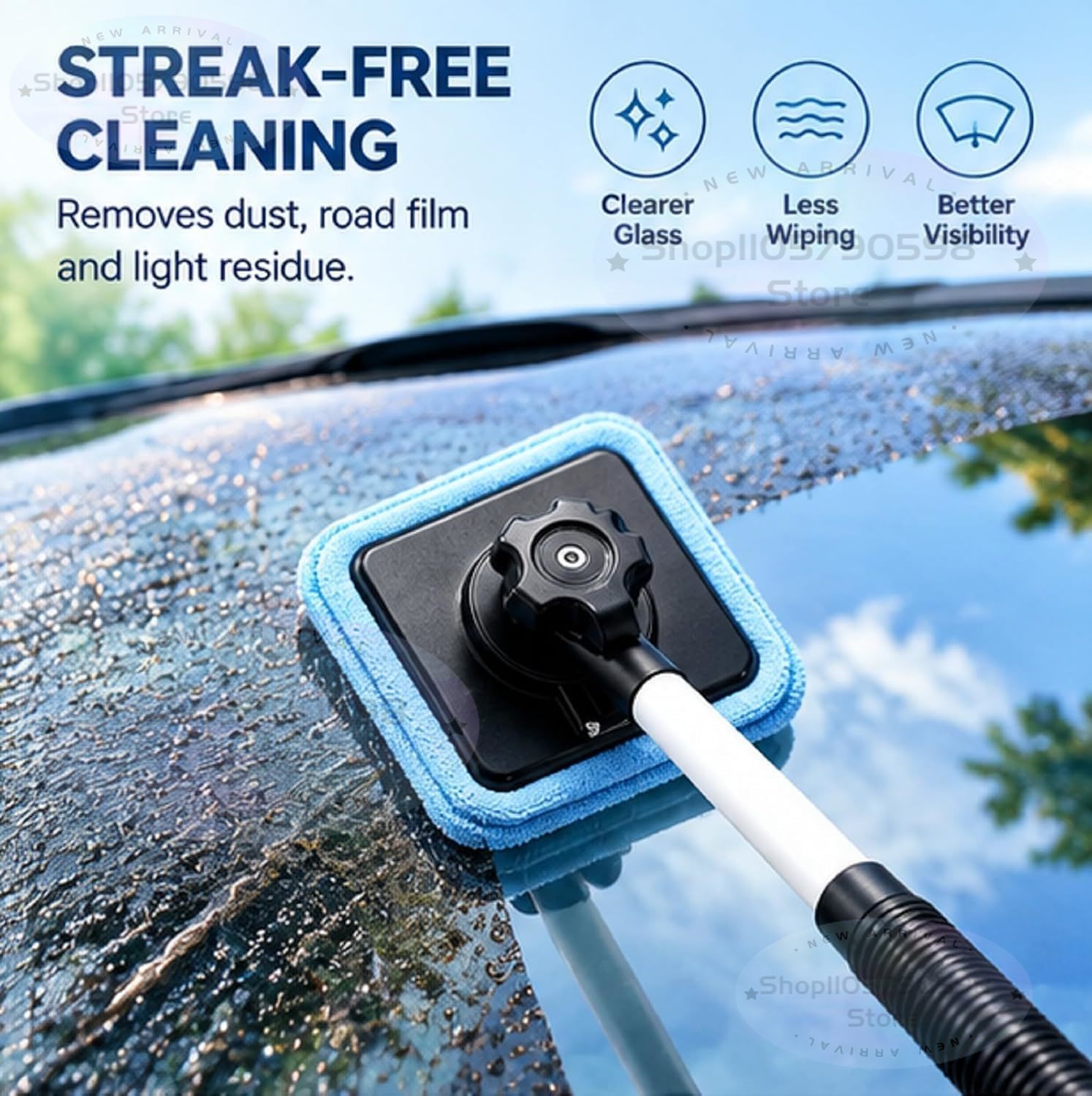 Nettoyeur de pare-brise magnét - Glass Cleaner Streak avis et prix