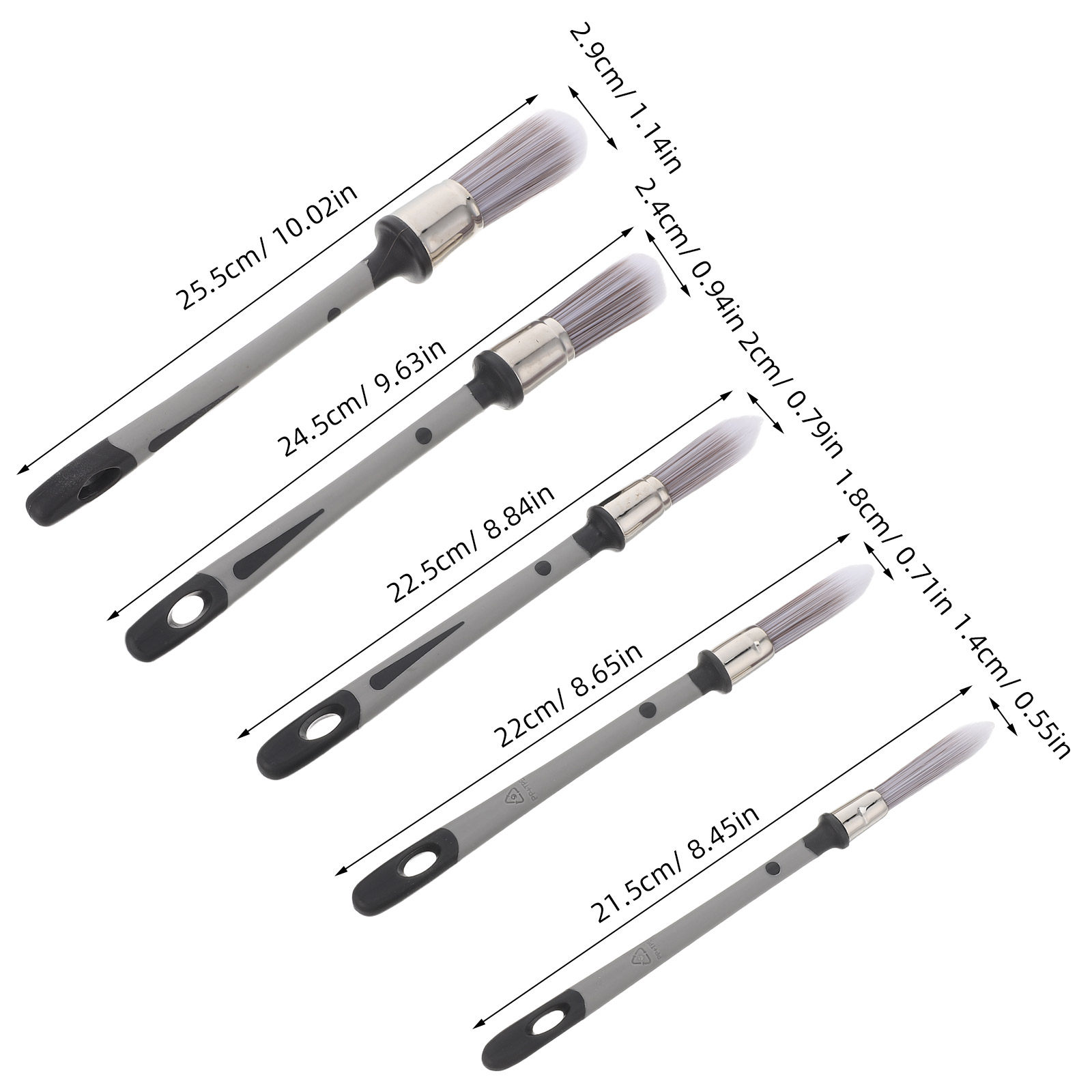 Ensemble de 5 pinceaux de pein - Detailing Brush Set avis et prix
